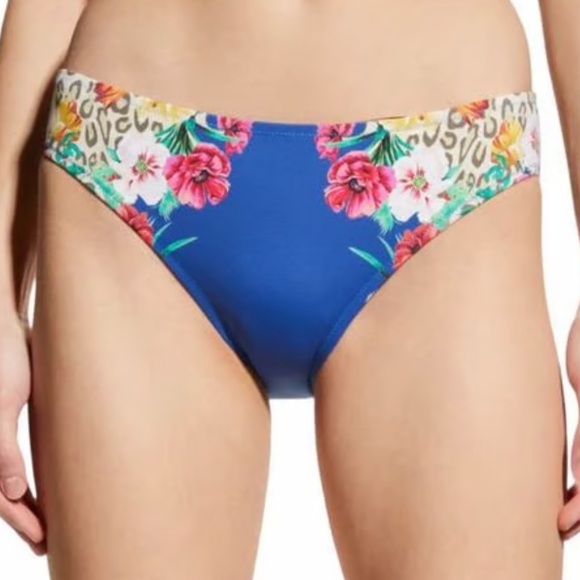 Johnny Was Other - Johnny Was Iva Hipster bikini bottom in a mixed floral and animal print 2X